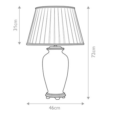 Elstead DL-PING-TL - Stolná lampa PING 1xE27/60W/230V