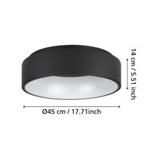 Eglo 390049 - LED Stmievateľné stropné svietidlo MARGHERA LED/25,5W/230V 3000K