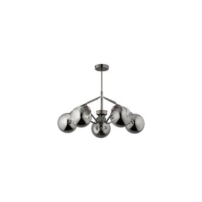 Luster na tyči BARSUM 5xE14/10W/230V šedá