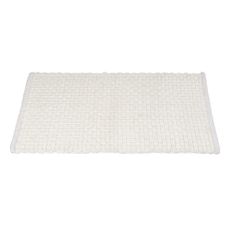 Biela textilná kúpeľňová predložka 50x80 cm Ecoli – Wenko