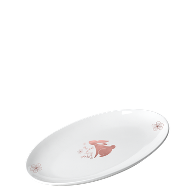 Servírovací tanier oválny Bunny 26 cm - Premium Platinum Line Easter - 490036
