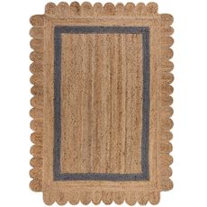 Flair Rugs koberce Kusový koberec Grace Jute Natural/Grey - 120x170 cm