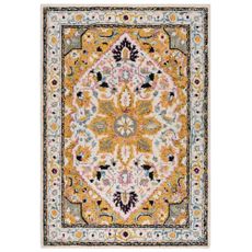 Flair Rugs Kusový koberec Wool Loop Dahlia Yellow/Multi - 120x170 cm