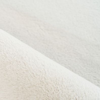 Krémový prateľný okrúhly koberec ø 120 cm Pouffy – Ayyildiz Carpets