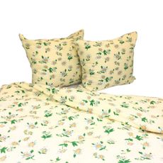 Obliečky krepové Margaretky TiaHome - 1x Vankúš 90x70cm, 1x Paplón 140x200cm