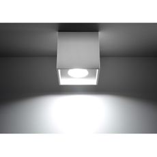Sollux SL.0027 - Bodové svietidlo QUAD 1 1xGU10/10W/230V biela