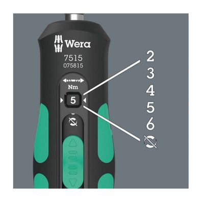 Wera 075815 Kraftform Safe-Torque rýchloupínací skrutkovač. Typ 7515 (2 ÷ 6 Nm)