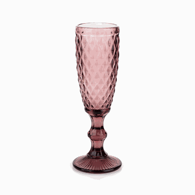 Poháre na na šampanské, set 4 ks, 150 ml, farebné, retro, VERITAS TYP 4