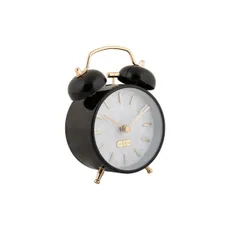 Karlsson 6009BK dizajnový budík čierny, priemer 12cm