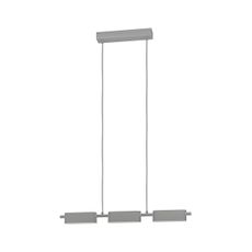 Eglo 99819 - LED Stmievateľný luster na lanku ROVIRA 3xLED/6,7W/230V strieborná