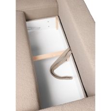 Béžová rozkladacia rohová pohovka z textílie buklé (ľavý roh) Quinoa – Bonami Selection