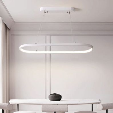 LED Luster na lanku LED/24W/230V 3000K biela