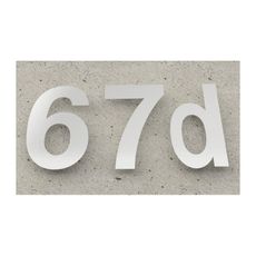 číslo "6" 155mm nerez Nerez