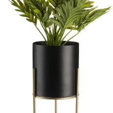 DekorStyle Květináč na stojanu LOFT III 22 cm černý
