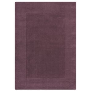 Flair Rugs koberce Kusový ručne tkaný koberec Tuscany Textured Wool Border Purple - 120x170 cm