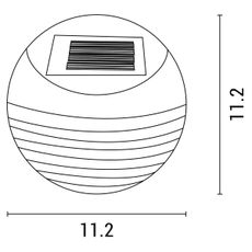 LED Solárne nástenné svietidlo so senzorom LED/0,06W/1,2V 3000K IP44