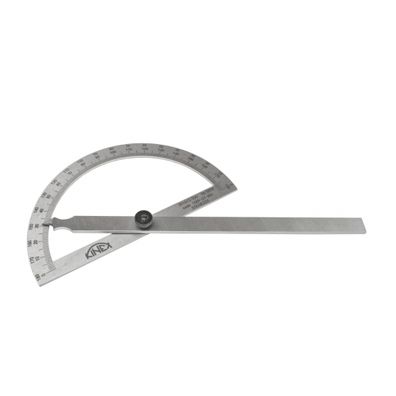 Uhlomer oblúkový KINEX, NEREZ, 0-180 °, 200x290 mm