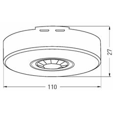Vonkajší senzor pohybu 360x120° biela IP65