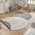 NORTHRUGS - Hanse Home koberce Kusový koberec Twin-Wendeteppiche 103143 creme grau – na von aj na doma - 140x140 (priemer) kruh cm