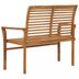 Záhradná lavica 112 cm teak Dekorhome