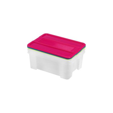 SADA 3x úložný box TEX BOX 10 l