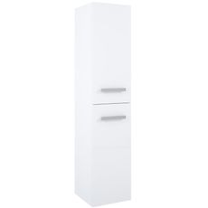 Vysoká skrinka do kúpeľne Perla 35 2D white