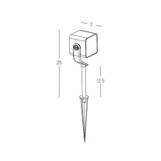 Zambelis E286 - LED Vonkajšia lampa LED/12W/230V IP65 antracit