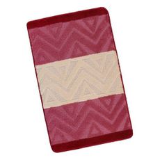 Bellatex Kúpeľňová predložka Bany Chevron burgundy, 60 x 100 cm