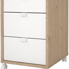 Tvilum Kancelářský kontejner Sigaly 40 cm bílý/hickory Jackson