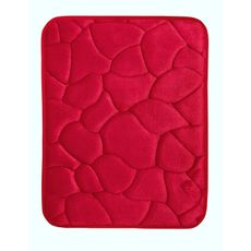 BO-MA , Protišmyková kúpeľňová predložka 3D 0133 Red, 50x40, červená, kúpeľňa