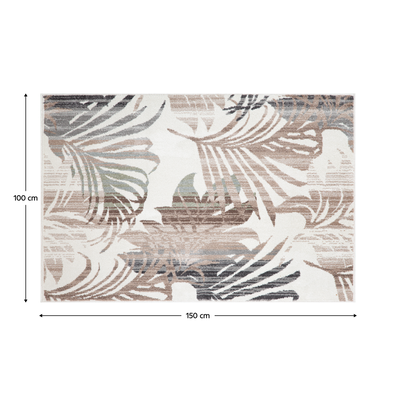 Koberec, vzor listy, 100x150, SANFORD TYP 3