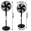 LONGWELL INDUSTRIAL LTD Stojanový ventilátor 45W, 3 režimy, 5 lopatiek, diaľkové ovládanie