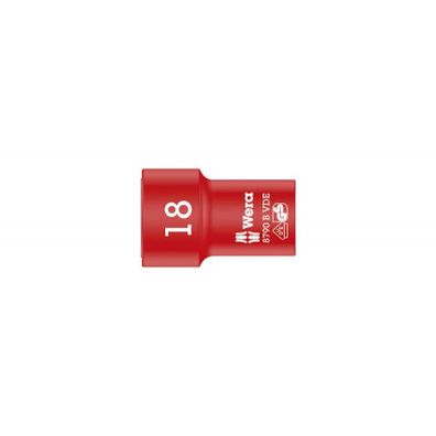 Wera 004962 Nástrčné hlavice 3/8" 6-stranné 18 mm typ 8790 B Zyklop VDE