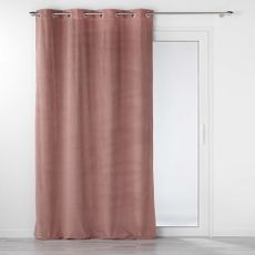 Ružový zamatový záves 140x260 cm Velouriane – douceur d'intérieur