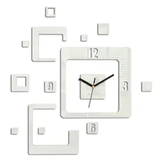 ModernClock 3D nalepovacie hodiny Trio biele