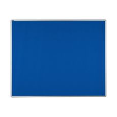 Textilná nástenka ekoTAB v hliníkovom ráme, 1500 x 1200 mm, modrá