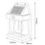 LED solárne nástenné svietidlo so senzorom LANTER LED/1W/3,7V IP44 biele