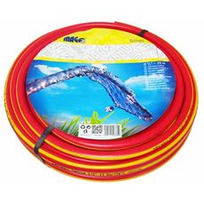 Záhradná hadica červená - žltý pruh 3/4" - 25m