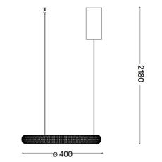 Ideal Lux - LED Luster na lanku MIRACLE LED/25W/230V pr. 40 cm CRI 90 matný chróm