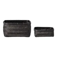 Bambusové košíky v súprave 2 ks 24x24x12 cm Donia – Bloomingville
