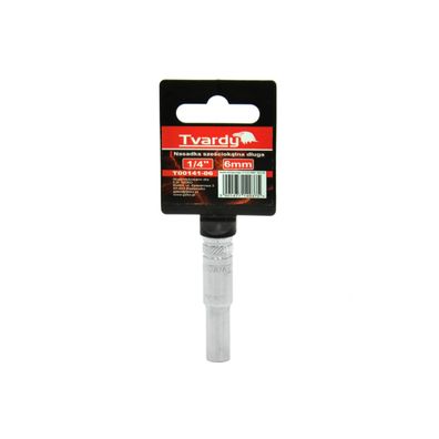 Dlhá šesťhranná objímka 1/4" 6 mm TVARDY (10/100)