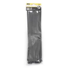 Sťahovacie pásky 7,6x300mm čierne/25ks - rozopínací