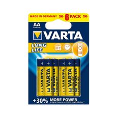 Varta 4106 - 6 ks Alkalické batérie LONGLIFE EXTRA AA 1,5V