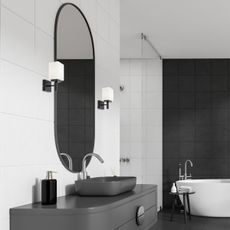 Rabalux 71061 - Kúpeľňové nástenné svietidlo ZENKAI 1xE14/10W/230V IP44 čierna