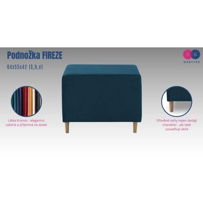 Podnožka FIREZE - kronos Namornícka modrá