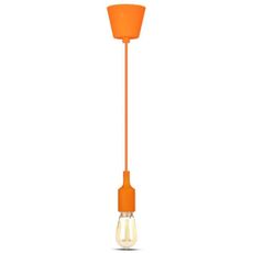 Luster na lanku 1xE27/60W/230V oranžová