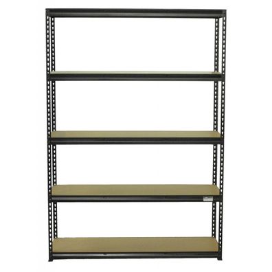 Policový regál, 5 políc - 1200 x 410 x 1830 mm - AH007