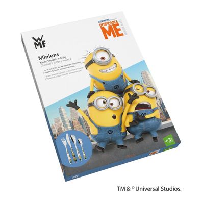 4-dielna súprava detských antikoro príborov WMF Minions