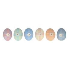 Veľkonočné dekorácie v súprave 6 ks Surprise Eggs – Meri Meri