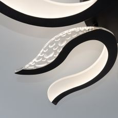 Brilagi - LED Stmievateľný prisadený luster TWIST LED/65W/230V 3000-6500K čierna + DO